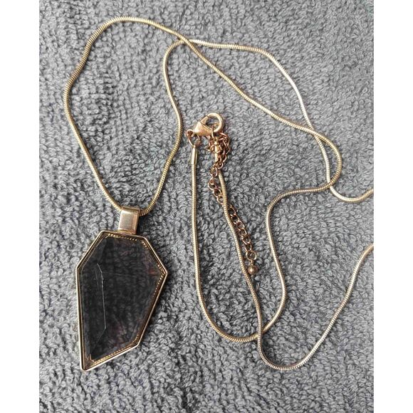 Unbranded Pendant Gold-Tone Chain Lobster Claw Clasp Statement Necklace - Picture 3 of 8